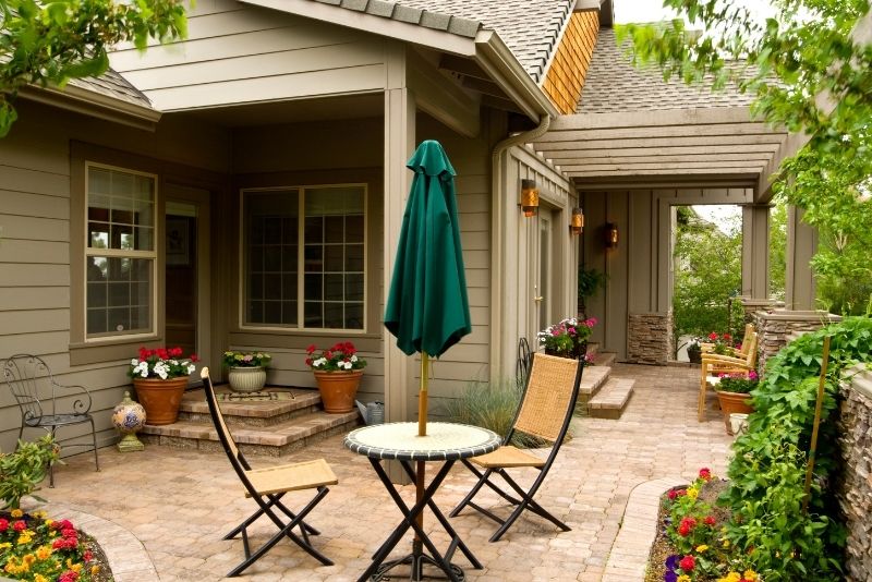Concrete patio