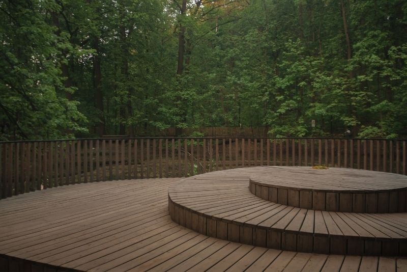 Wooden patio