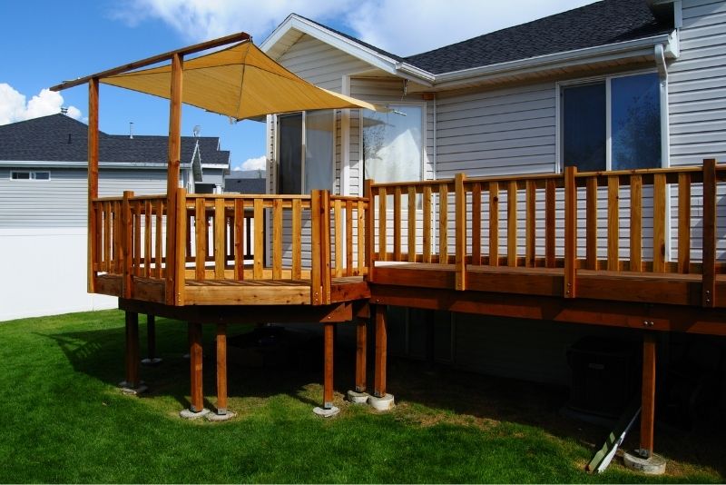 Wooden deck