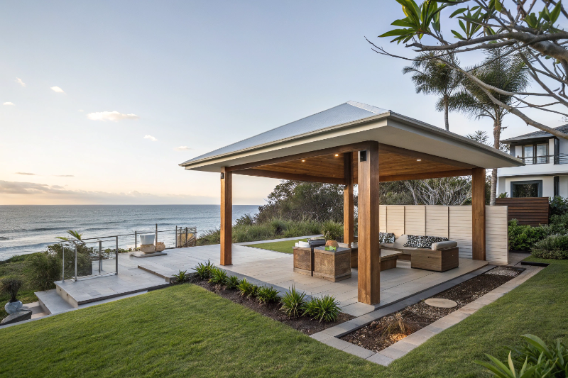 modern custom gazebo in Sunshine Coast